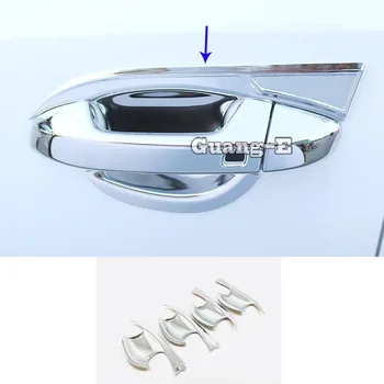 

Car Cover Detector Trim ABS Chrome External Door Bowl Armrest Stick Lamp Frame 4pcs For Kia K3 Forte Cerato 2019 2020