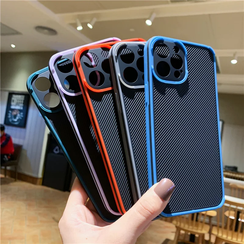 

Anti-knock armor back cover for iphone 12 11 pro max 7 8 6 6s Plus xr x xs 12 mini luxury case silicone protector phone coque