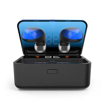 

wireless headset 5.0 wireless digital display touch headset with charged stereo waterproof wireless headset