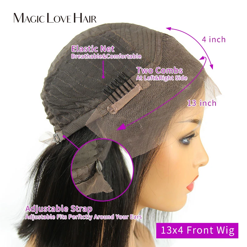 Magic Love Transparent Lace Wig Body Wave Lace Front Human Hair Wigs With Baby Hair Brazilian Human Hair