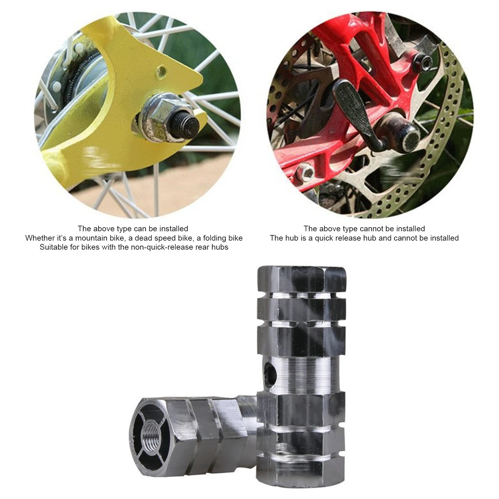 2Pcs Bike Pegs Mountain Sport Cycling Bike Bicycle Aluminum Alloy