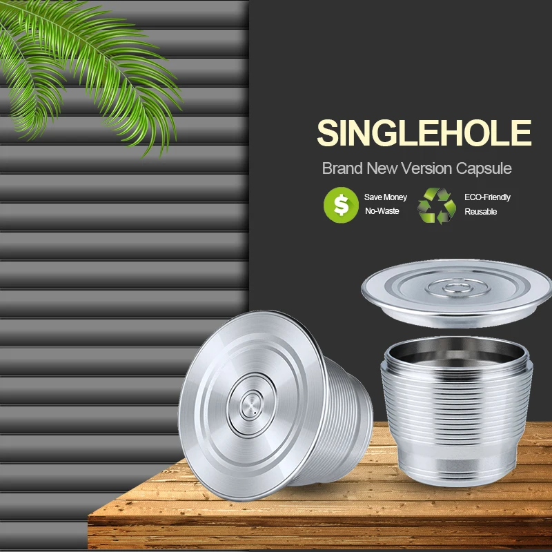 Icafilas Nespresso Capsula Ricaricabile Riutilizzabile Per Essenza Mini Capsulas Nuova Versione Recargables Filtro Caffè Acciaio Inossidabile