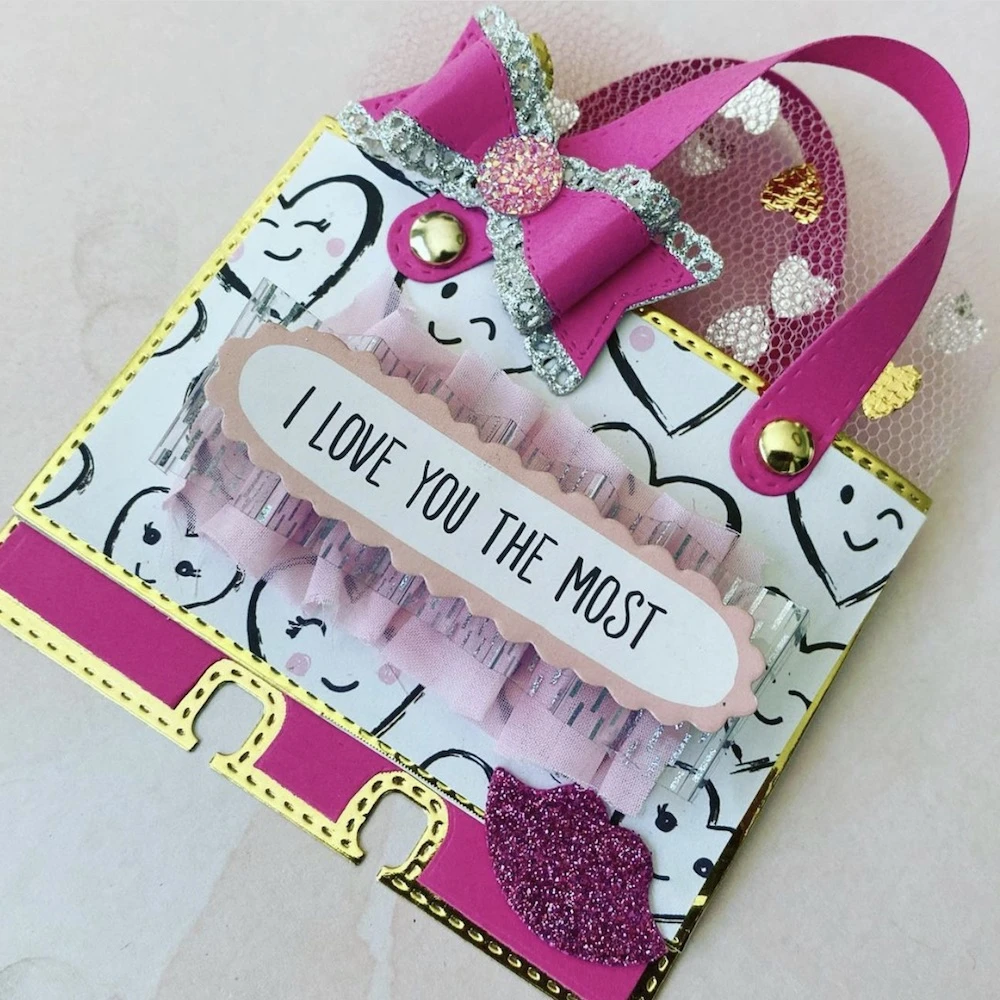 Card pocket Bag Scrapbooking Metal Cutting Dies Decorative Making Embossing DIY Card pocket Bag Scrapbooking Metal Cutting Dies Decorative Making Embossing DIY