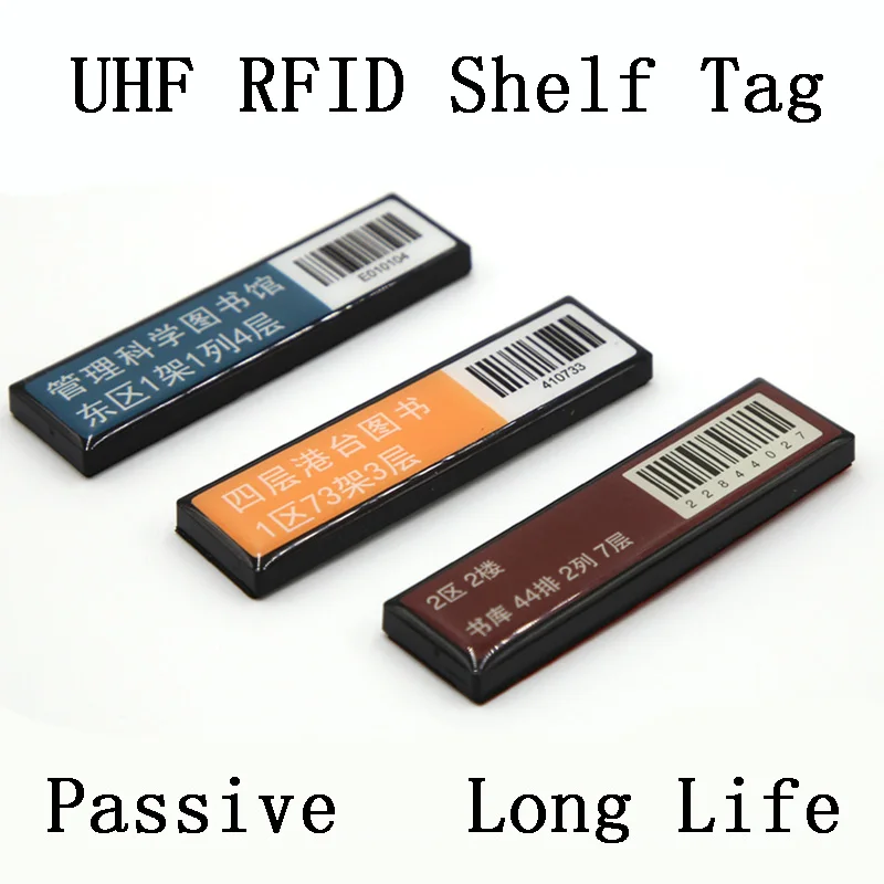 

Book Shelf Label UHF RFID Passive Long Reading Range 85*22*7mm Warehouse Inventory Library Shop Retail Anti-Metel Tags