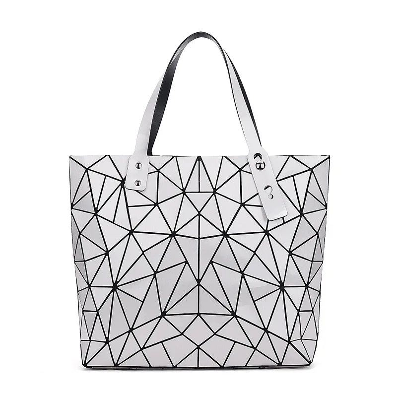 

New Style Japanese Style Folding Irregular Brushed 7X8 Geometry Rhombus Hand Shoulder Oblique WOMEN'S Bag
