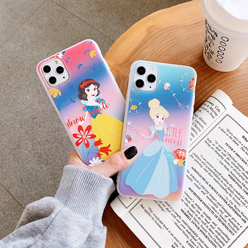 Cute Cartoon Snow White Princess Rapunzel Mermaid Princess Phone Case For iPhone 11 Pro Max XS 1 Cute Cartoon Snow White Princess Rapunzel Mermaid Princess Phone Case For iPhone 11 Pro Max XS 3
