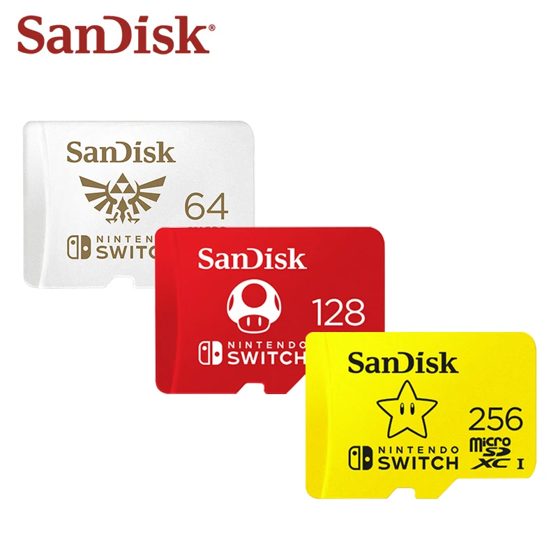 Cartão de Memória Compatível com Nintendo Original Sandisk 256 u1 Sdxc Switch Micro Cartão sd Transflash tf 64 gb 128