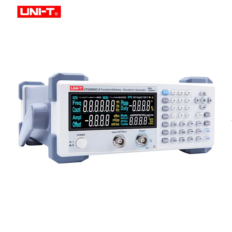 UTG9005C-II функция/генератор сигналов произвольной формы; вещательная, телевизионная и радиосистема; Тест полупроводниковых компонентов EBTN экран