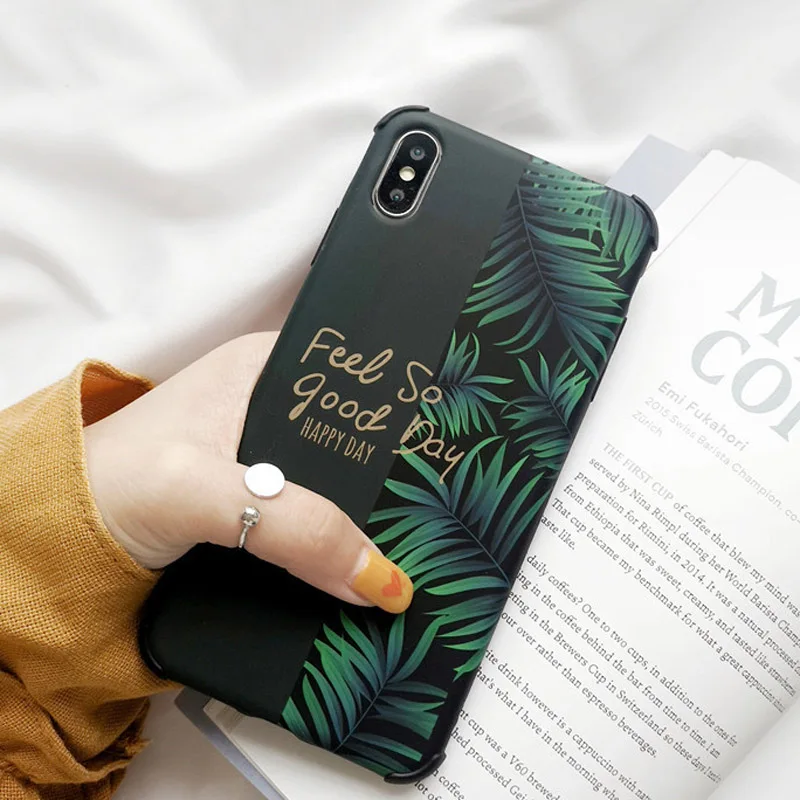Lovebay чехол с английским алфавитом для iPhone 11 Pro X XR XS Max зеленые листья чехол s для iPhone 8 7 6 6S Plus Мягкий IMD полное заднее покрытие