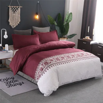 

Bedding Set Modern Quilt Cover Pillowcase Jacquard Floral Printed Simple style Classic Bedding Set 150*200cm
