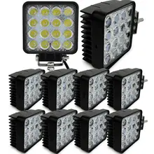 1 шт. 48 Вт Светодиодный дорожный рабочий Светильник лампы 12V 24V автомобиль Лодка Грузовик вождение