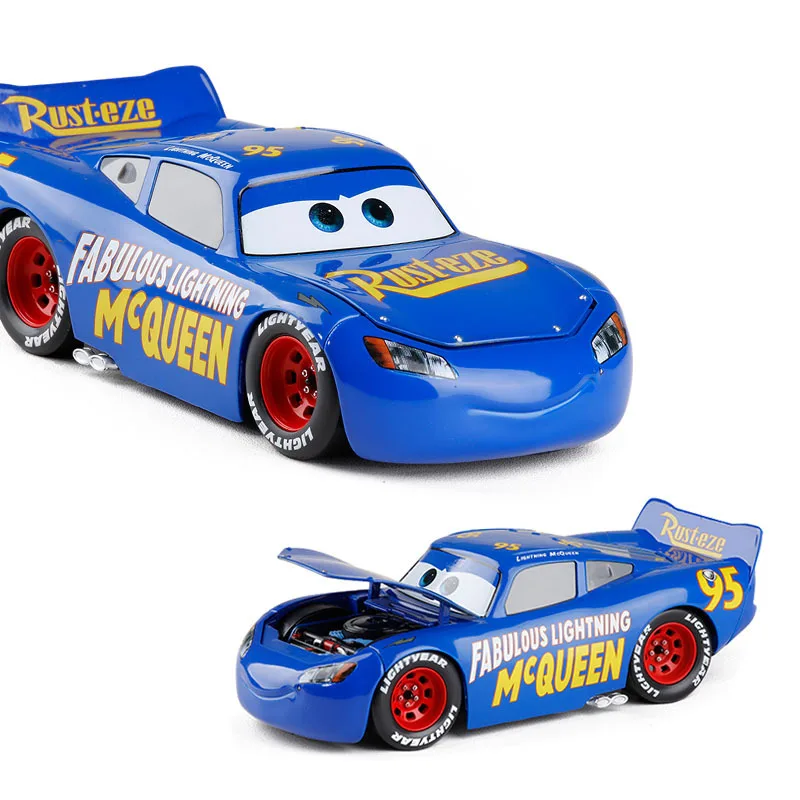 

Jiada 1:24 Large Size Car McQueen Cool Sister Alloy Car Model Cartoon CHILDREN'S Toy Car Model