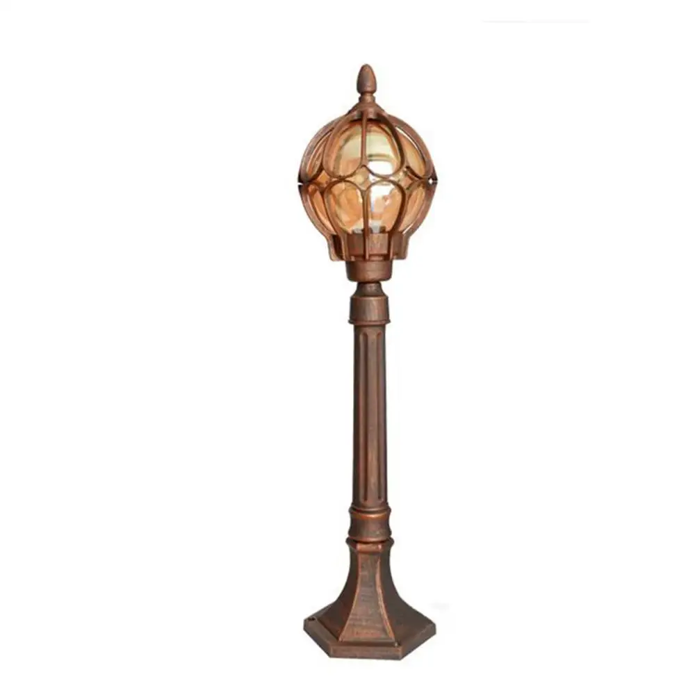 Vintage 1 Meter High Pole Outdoor Lawn Lamp,European Garden Lamp with Globe Glass Shade,Waterproof  Pathway Driveway Lighting digital 2 0 lcd dt 1130 high and low frequency radiation electromagnetic radiation detector emf meter dosimeter
