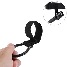 Outdoor Slide-On Duty Belt Ring Tactical Maglite C Cell Flashlight Holder for Duty Belt Vest Backpack Hunting Hanging EDC Tools