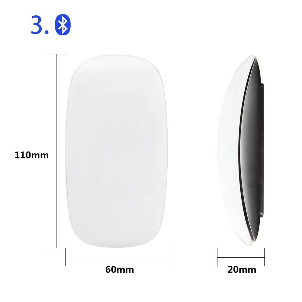 Magic Bluetooth Беспроводная Arc сенсорная компьютерная мышь Ультра тонкая эргономичная оптическая PC Mause Mini 3d мышь 2 для ноутбука Apple Macbook