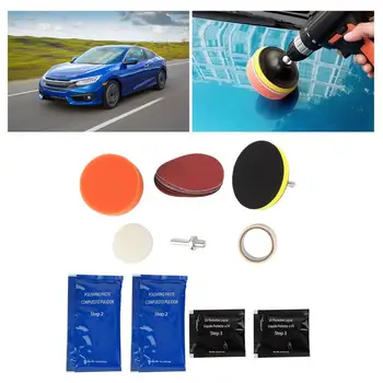 

Car Headlight Lens Restoration Kit Premium Car Maintenance Tool Restorer System Professional Polishing Sets