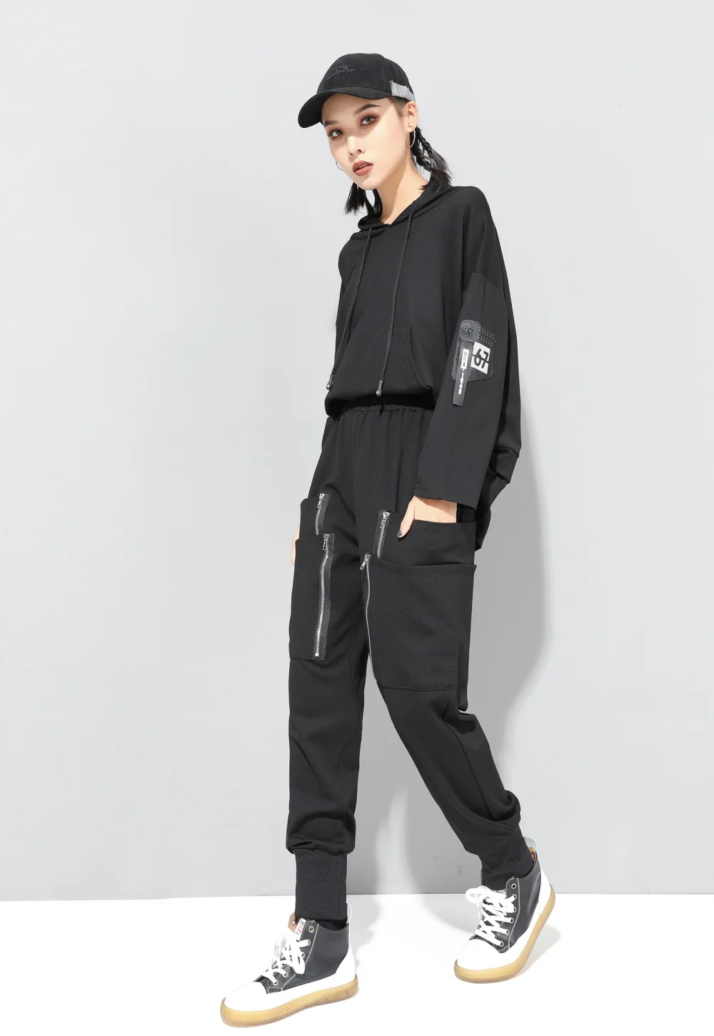 Trend Women's casual pants Winter and Autumn Cool Safari styles pants for women zipper pencil pants Elastic waist Trousers Z3