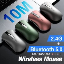 

Wireless Mouse RGB Bluetooth Computer Mouse Gaming Silent Rechargeable Ergonomic Mause With LED Backlit USB Mice For PC Laptop
