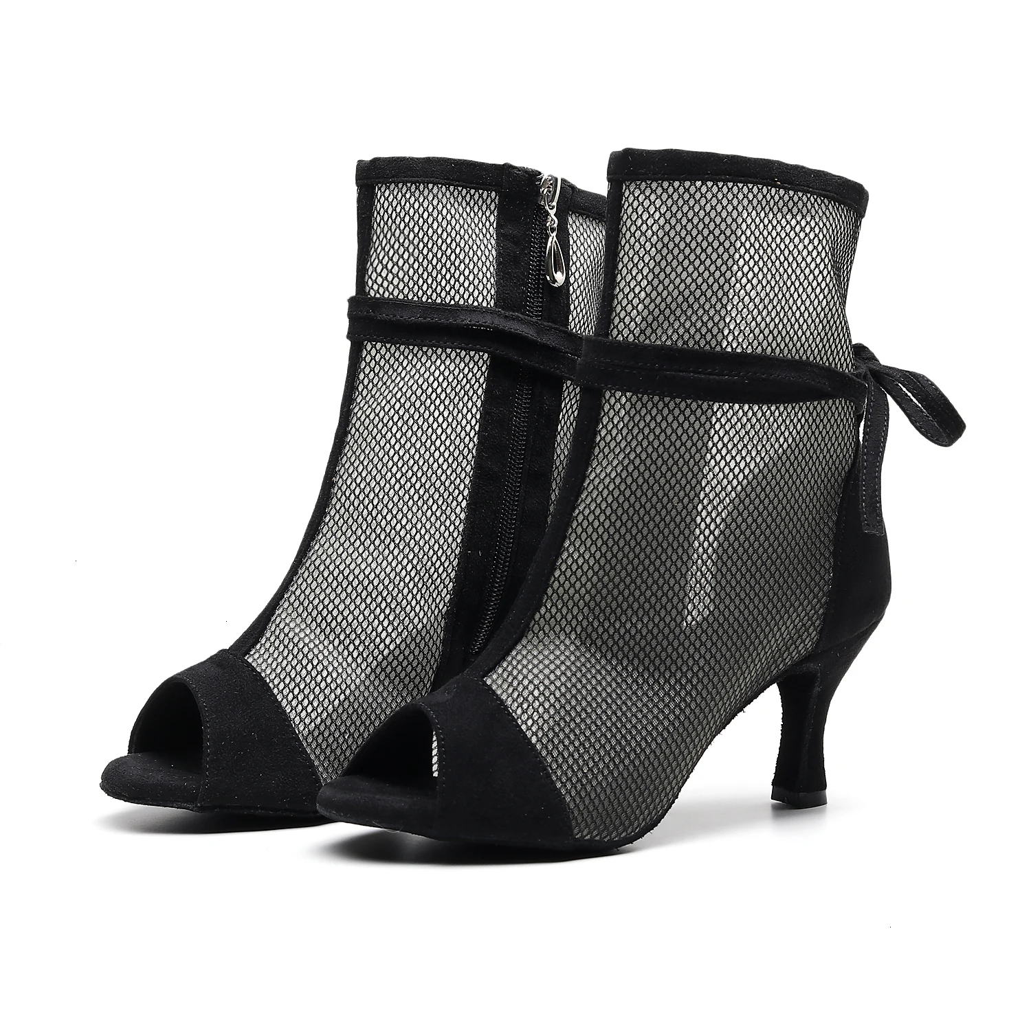 

Salsa Square Standard For Latin Dancing Women Shoes Discounts Sale Newmen Tap Heels Flock Schoenen 1065