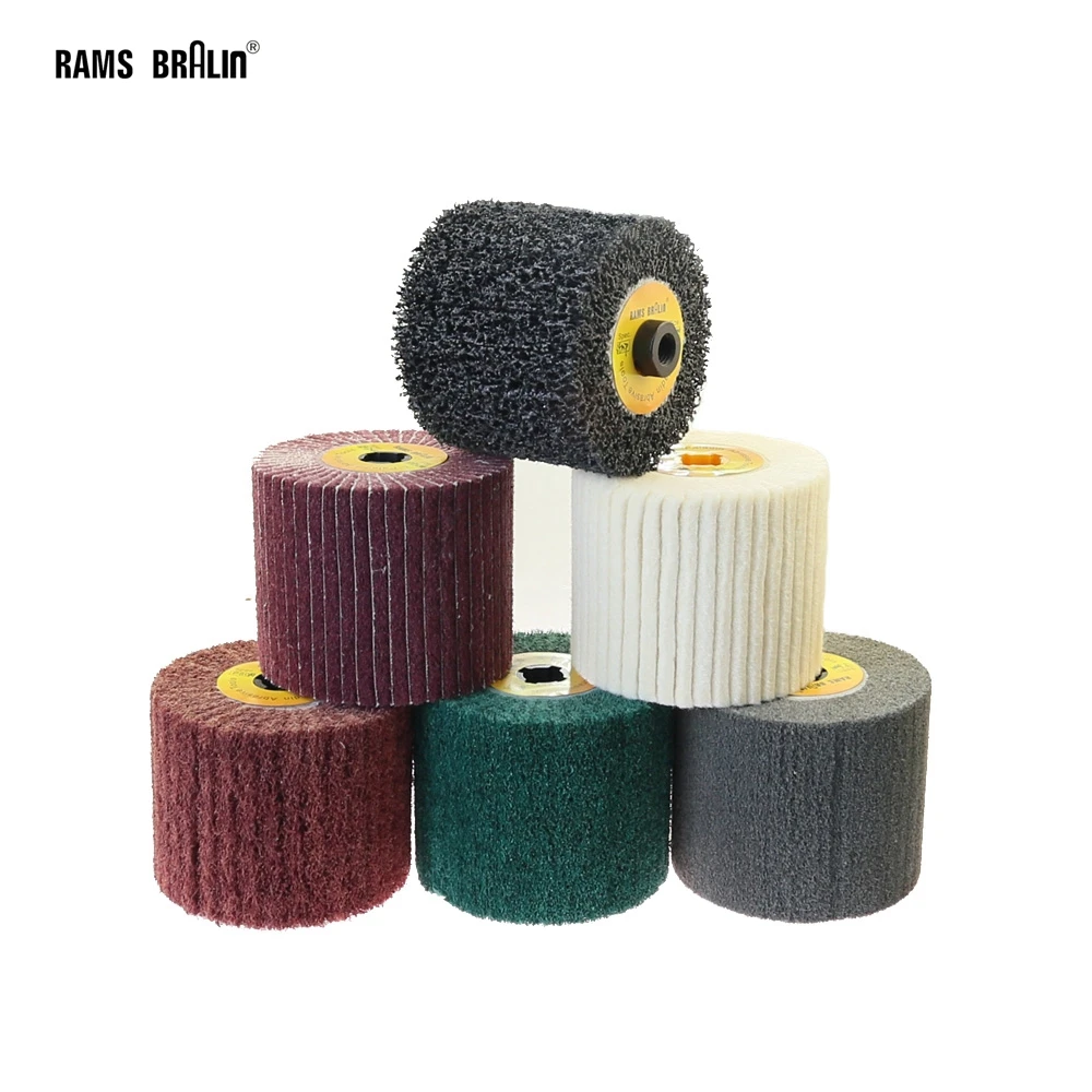 Abrasive Wheels Sandpaper Flap Polishing Drawing Wheel Rust Removal for