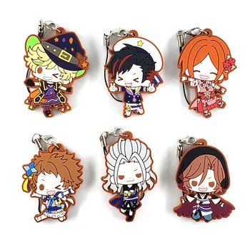 

Ensemble Stars Original Japanese anime figure rubber mobile phone charms keychain strap D456