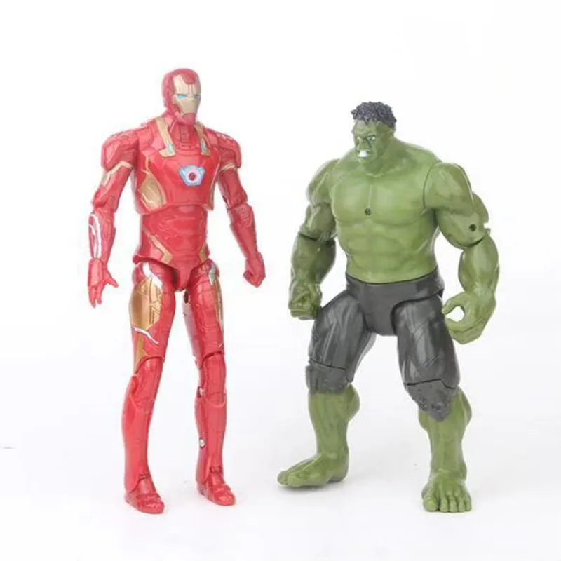 Marvel Мстители Бесконечность войны фигурки игрушки набор Халк Черная пантера Капитан Америка танос халкбастер Железного человека