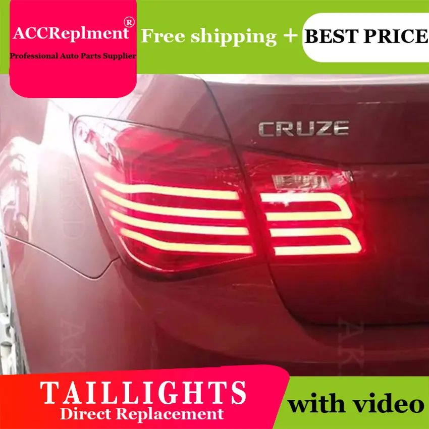 4 шт. автомобильный Стайлинг для Chevrolet Cruze задние фары 2009-2014 светодиодный задний