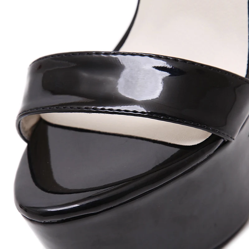 ENPLEI/женские туфли-лодочки летние женские босоножки пикантные туфли-лодочки женская обувь для вечеринок на каблуке 16 см свадебные туфли на каблуке с ремешком; цвет красный, белый; размеры 34-45