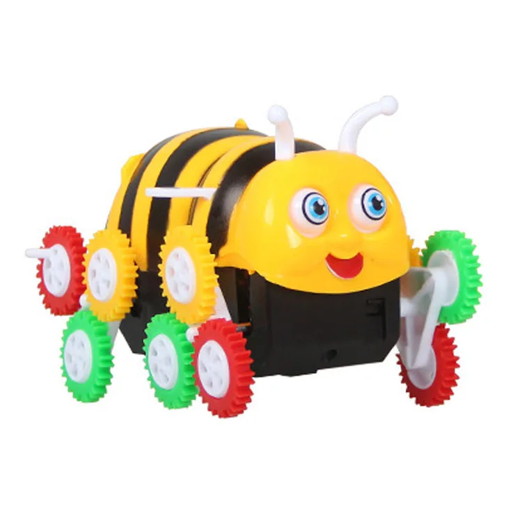 

Children Bees Car Electric Toy Car cai lun Automatic Flipping Sounding Toys Boxed Small Bees Dump Truck