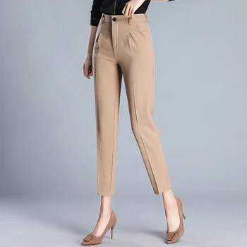 

Harem pants women 2020 new fashion slim casual pants wild straight pants ankle-length loose office pants