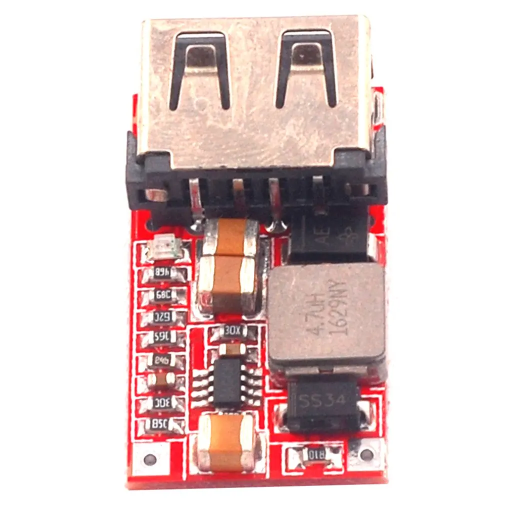 Эффективность 97.5% dc-dc понижающий модуль 6-24V12V24V до 5V3A Автомобильный USB телефон зарядное устройство Автомобиль понижающий модуль