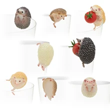 Japon original capsule jouets mignon animaux 8 ensembles mini hérisson PUTITTO verre gashapon chiffres bureau enfants jouet(China)