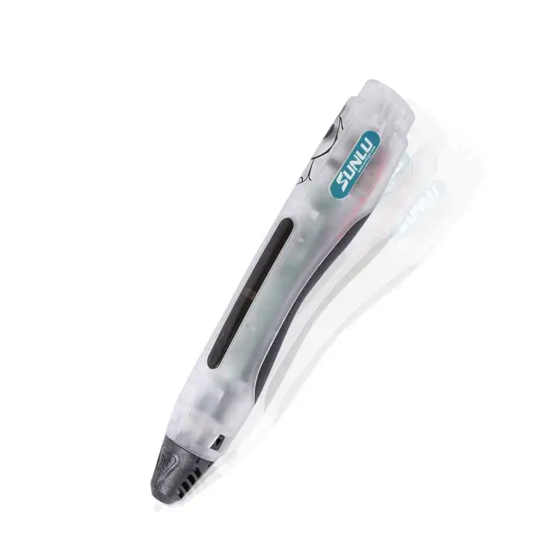 SUNLU 3D низкотемпературная ручка для детей каракули и исследования креативная поддержка PCL нити 1,75 мм как лучший подарок - Цвет: SL-400A-Transparent