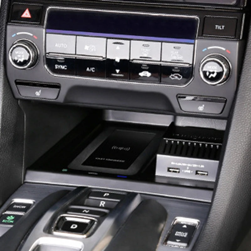 Для Honda URV UR-V AVANCIER 10 Вт автомобильное QI Беспроводное зарядное устройство Зажигалка зарядное устройство зарядная пластина держатель телефона аксессуары