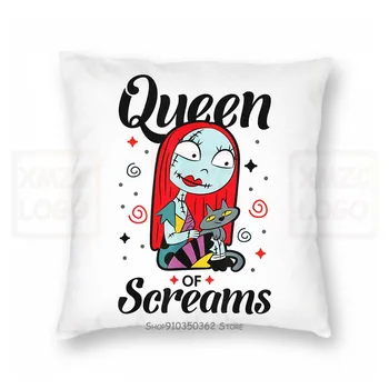 

The Nightmare Before Christmas Sally Queen Of Screaming Halloween White Pillow case Women Men