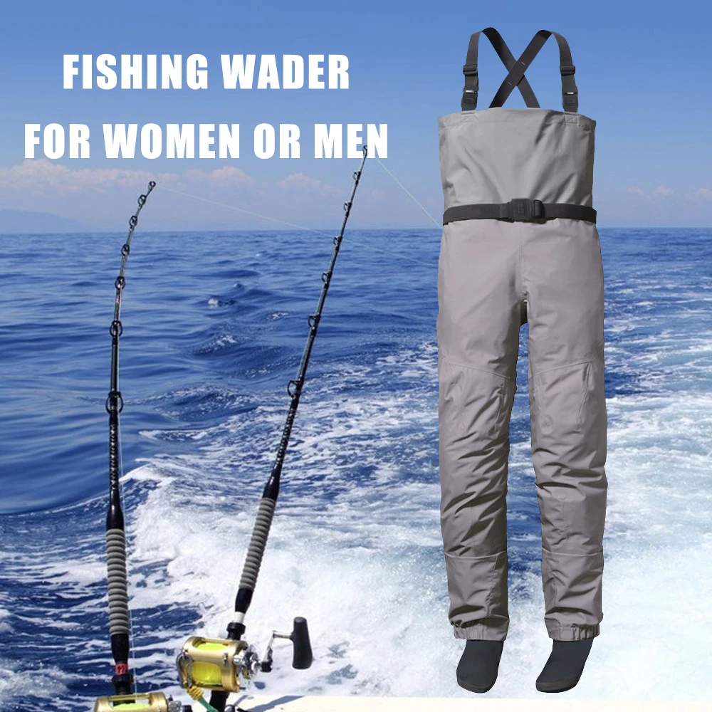 US $80.10 Waterproof Breathable Chest Fishing Hunting Wader Supplier Manufacturing for Duck Hunting Ice Fishing Snow Skiing Snowmobiling