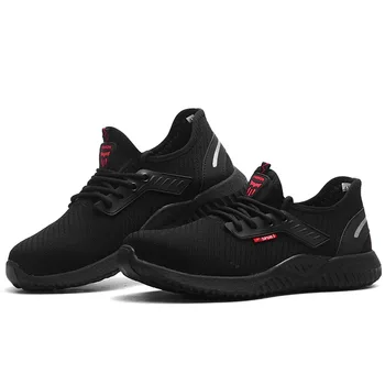 

Indestructible Men Safety Work Shoes with Steel Toe Cap 2020 Puncture-Proof Boots Lightweight Breathable Sneakers Dropship