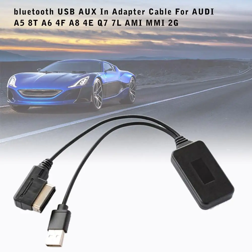 Кабель-адаптер Bluetooth AUX нового типа прибл. 12 см USB-управление зарядкой через