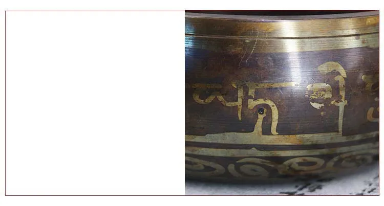 Непальская чаша Поющая чаша ручной нарезание металла ремесло Будда чаша религиозная глиняная чаша тибетская Поющая чаша для медитаций