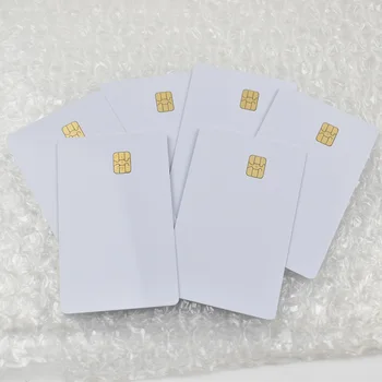 10 sztuk partia ISO7816 biała karta pcv z SEL 4442 Chip kontakt IC karty puste kontakt karty inteligentnej tanie i dobre opinie zhizaibide CN (pochodzenie) LH-4442-003