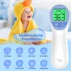 Thermomètre numérique frontal à infrarouge sans Contact, outil de mesure de la fièvre corporelle, fonction de mémoire 2 en 1 pour bébé et adulte 2