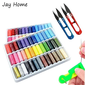 

39/24/12Colors Sewing Kits Sewing Thread Polyester Thread Spool Kits for Hand and Sewing Machine DIY Quilting Sewing Accessories