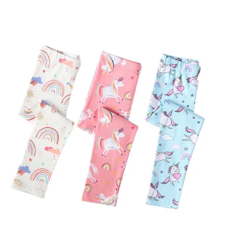 

Children Rainbow Unicorn Pants Girls Leggings Children Leggings for Girls Cartoon Baby Girls Pants Kids Cotton Skinny Pants