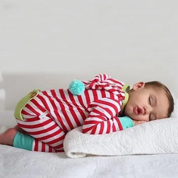 

Newborn Infant Baby Girl Rompers Striped Hooded Long Sleeve Cotton PP Pocket Playsuit Tracksuit Outfit Infant Clothes