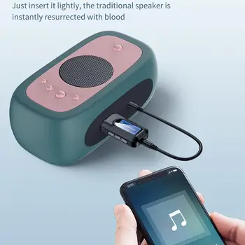 

Bluetooth 5.0 Adapter Wireless LCD Display USB Bluetooth Music Transmitter Audio Receiver TV Adaptador 3.5mm AUX For PC Car