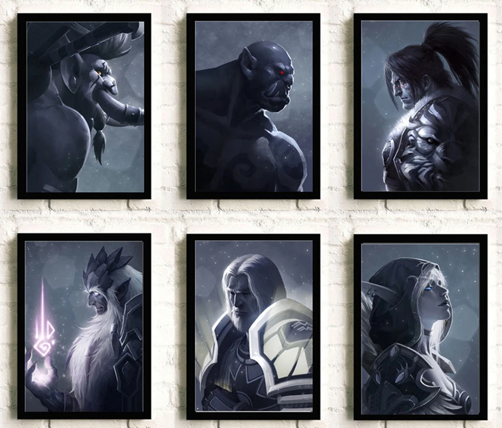 Super high popularity peak online game WOW hight quality Unframed Art Picture Print Silk Poster Home Wall Decor | Дом и сад