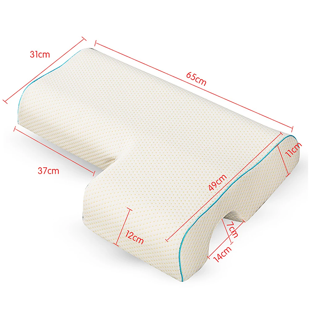 bellek kopuk cift yastik yavas ribaund kol yastik uyku icin basinc anti el felc duet koruma servikal yastik body pillows aliexpress