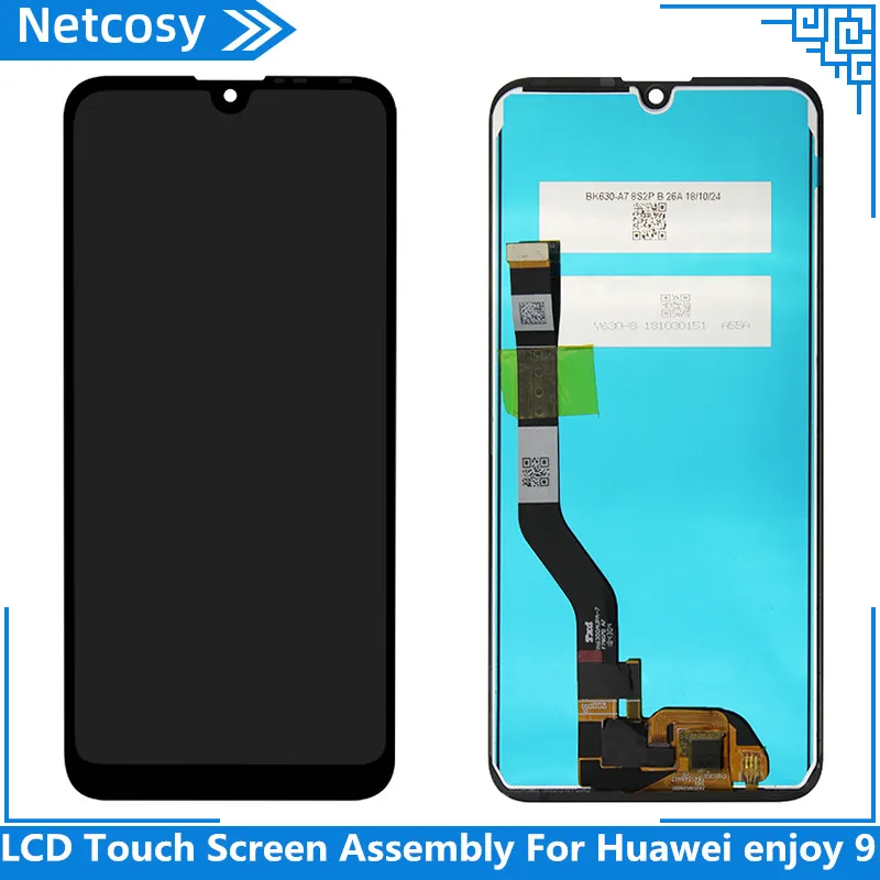 

Netcosy LCD Touch Screen Assembly For Huawei enjoy 9 High Match Suitable Repair Or Change The Broken Or Old Parts LCD Replace