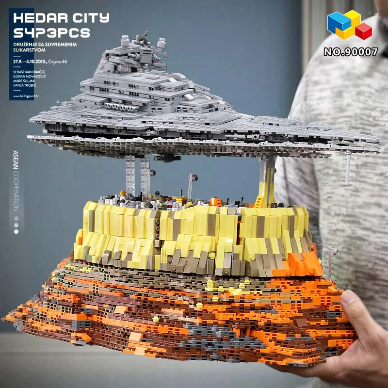 90007 звезда игрушки Звездных Войн совместимы с Lego MOC 18916 Эмпайр более Jedha Город