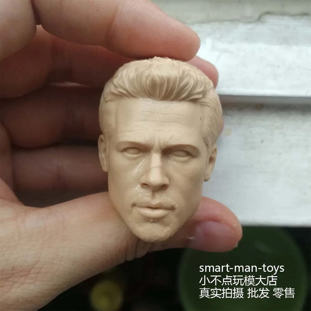 

1/6 scale Blank Head Sculpt Brad Pitt unpainted For 12'' Body